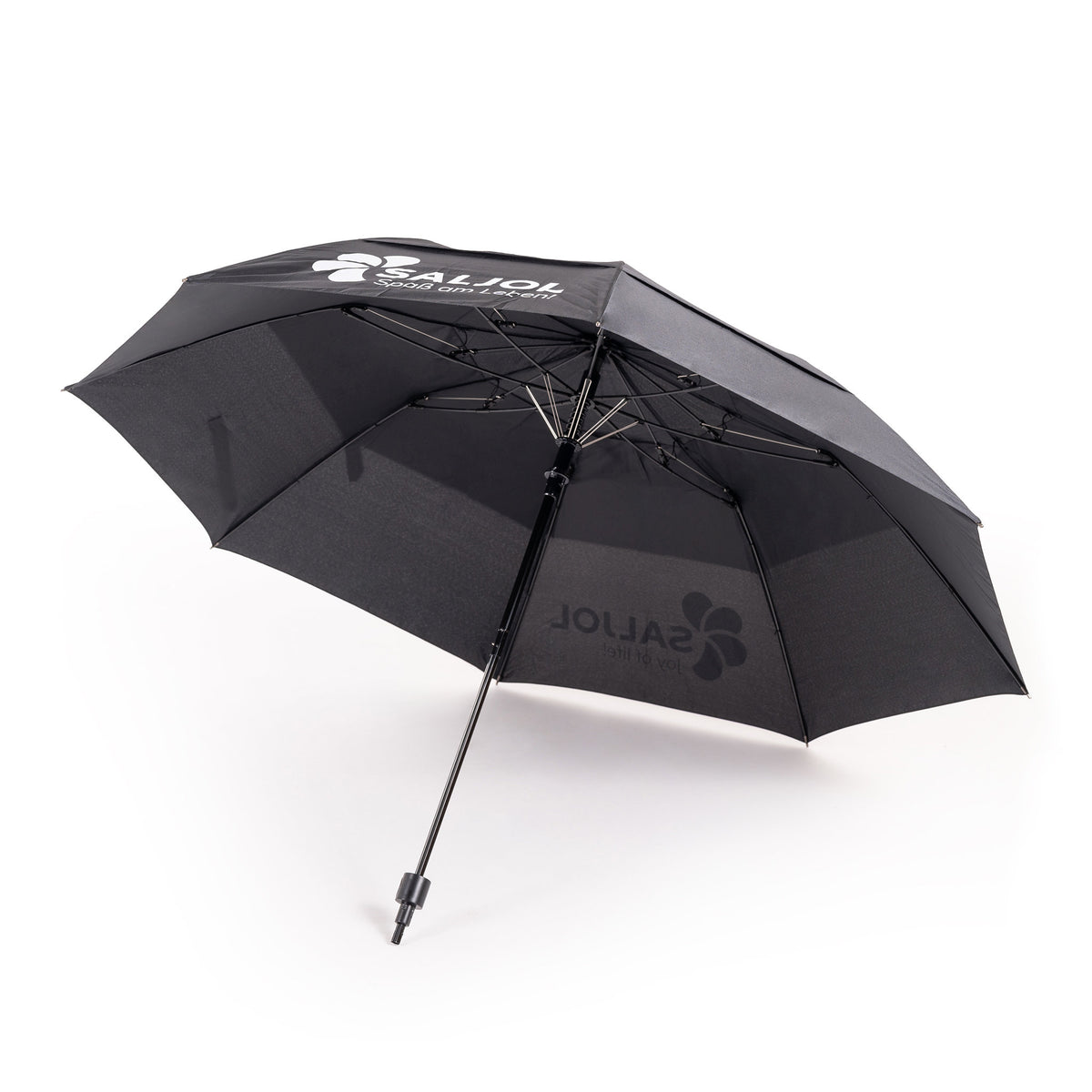 #color-schwarz;Saljol Allround + Carbon Rollator Zubehör - Schirm mit Logo, schwarz