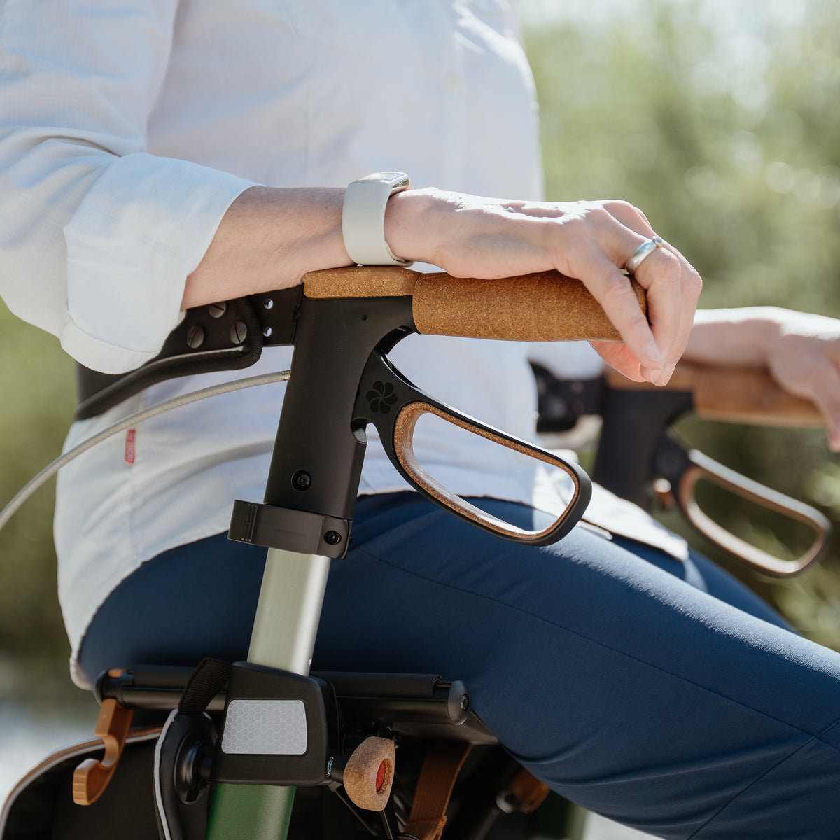 Handles Allround Rollator Forest Green