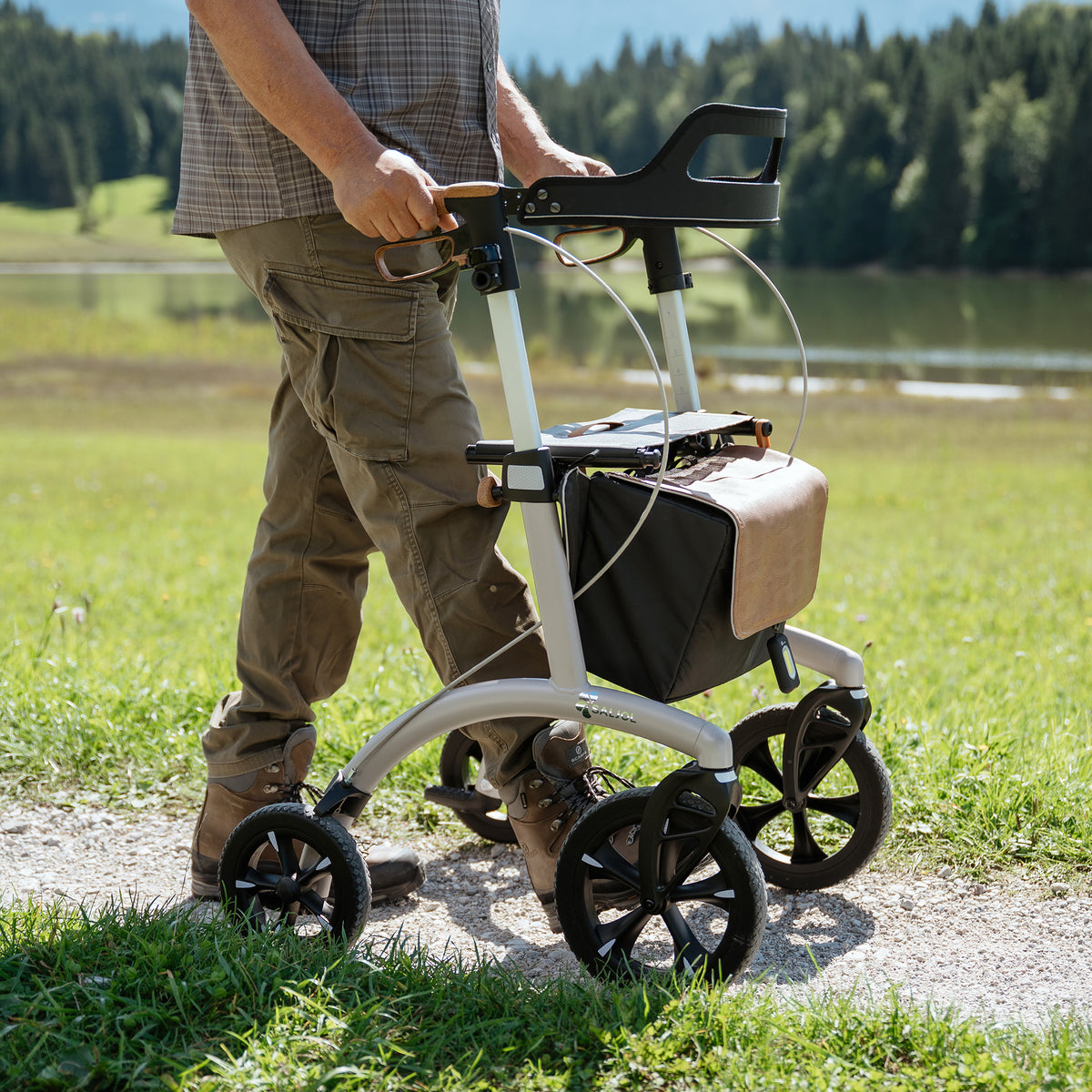 #color-pearl-grey;Detail Allround Rollator Pear Grey