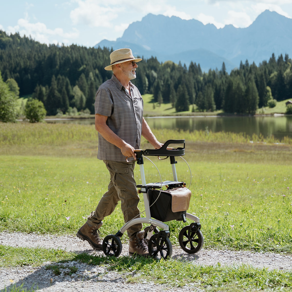 Highlight Allround Rollator Pearl Grey