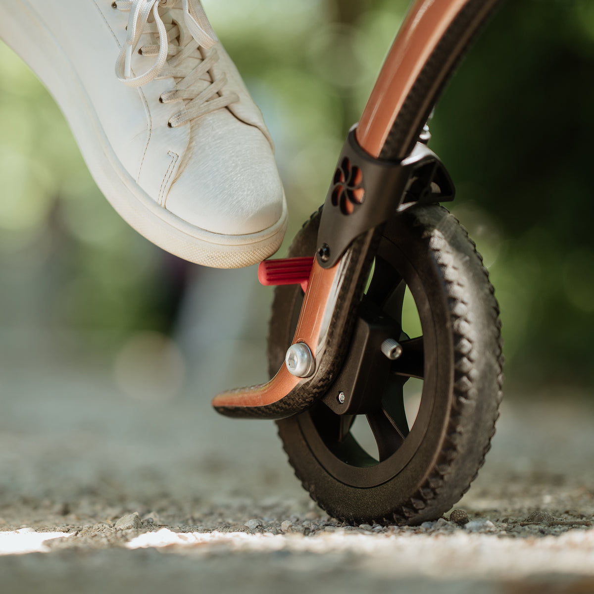 Feststellbremse Carbon Rollator Copper Red