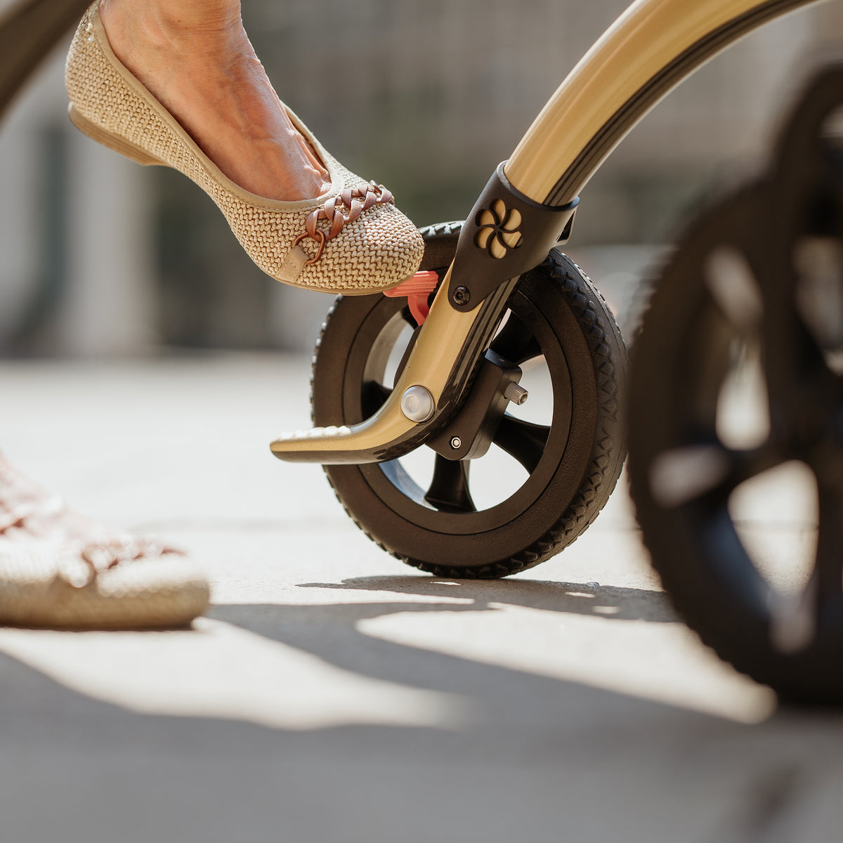 Schleifbremse des Carbon Rollator Pure Gold