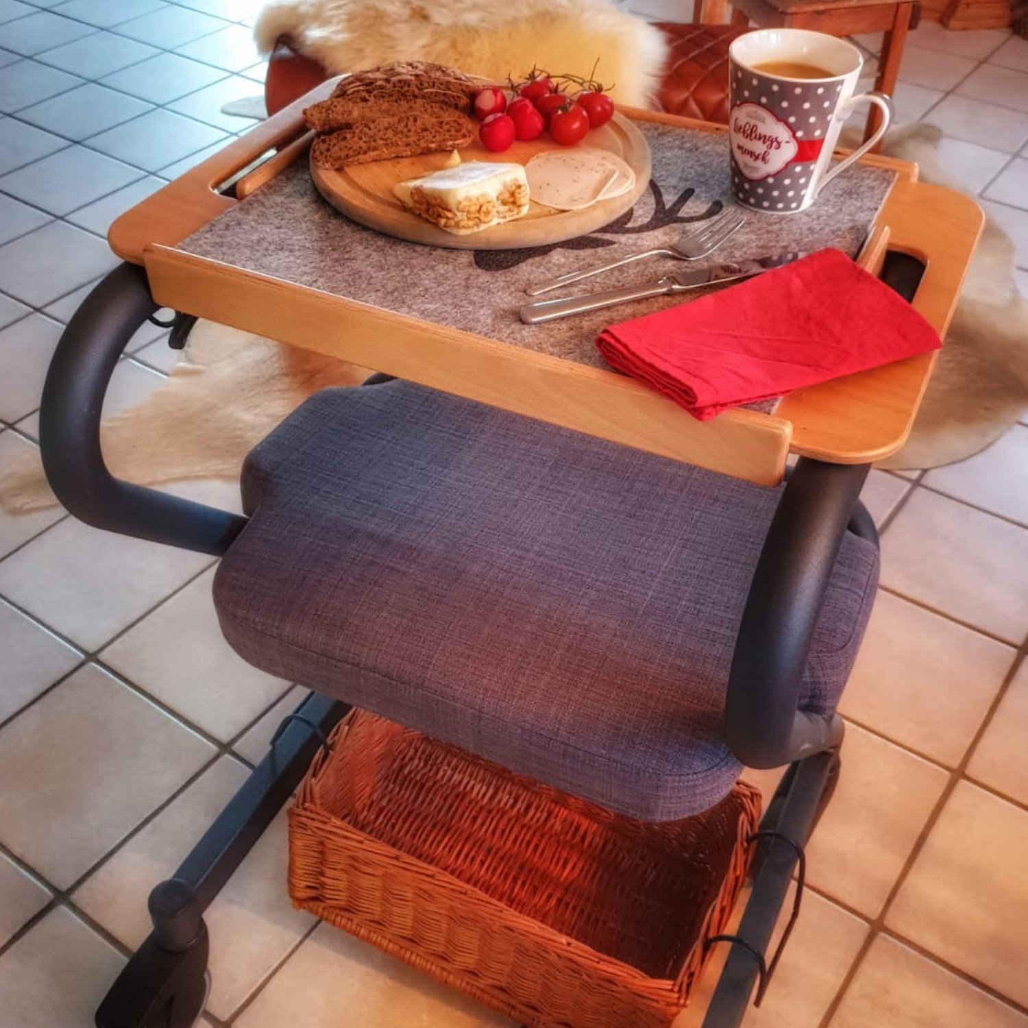 Indoor Rollator Page  Serving trolley