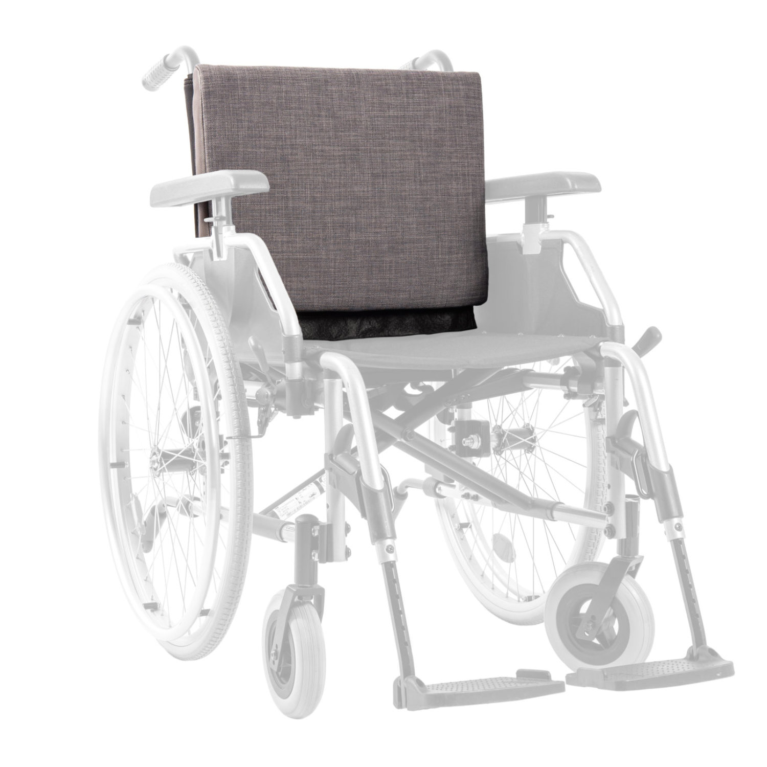 Extra Rollstuhlkissen Grau - Rollstuhl Rückenkissen
