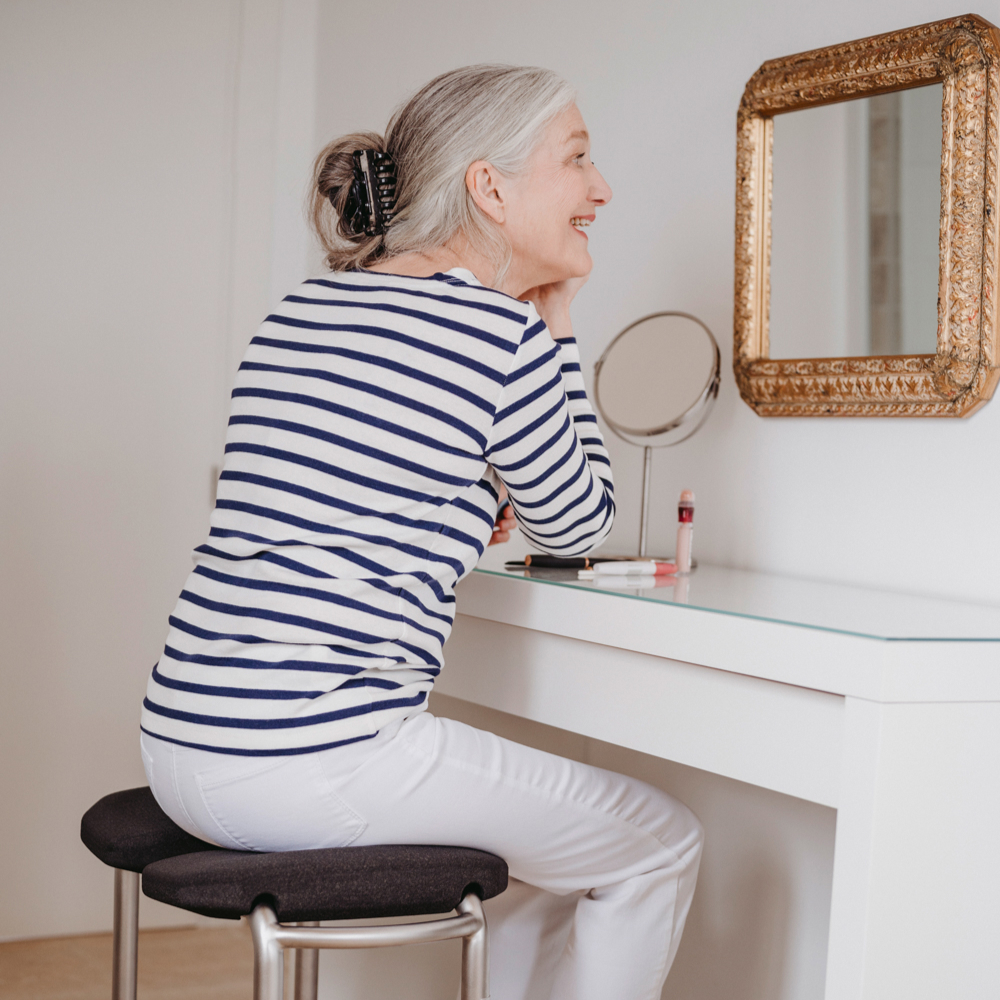 Saljol Duschhocker als Kosmetikstuhl