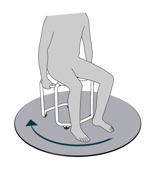 Spa shower stool - Rotate
