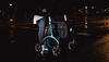 Rollator in der Dunkelheit