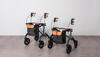 Großer und kleiner Carbon Rollator