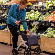 Rollz Flex Einkaufsrollator Weiß/Grau - Einkaufen