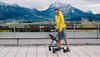 Page Indoor Rollator Anthrazit - motivator - Running on the rollator with a mountain view