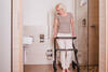 Page Indoor Rollator Anthrazit -  rollator as support when using the toilet