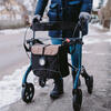 Carbon Rollator Tasche Kunstleder Braun