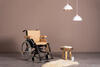 Extra Wheelchair Upholstery and cushion Beige - front view